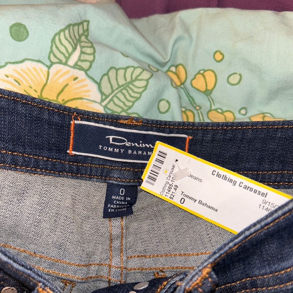 Tommy Bahama dark blue jeans size 0